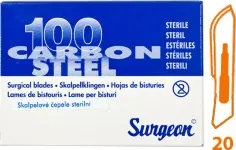7479_CEPELKY SKALPELOVE SURGEON C. 20 STERILNI 100 KS
